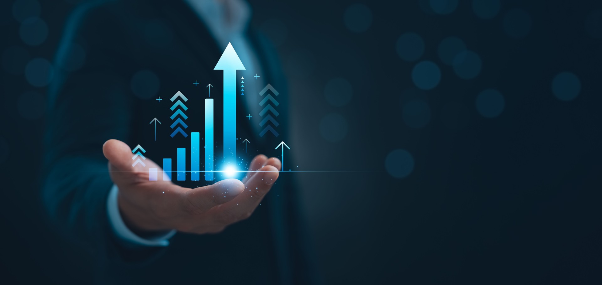 global business growth analysis and asset investment chart Business and Finance Up arrow.