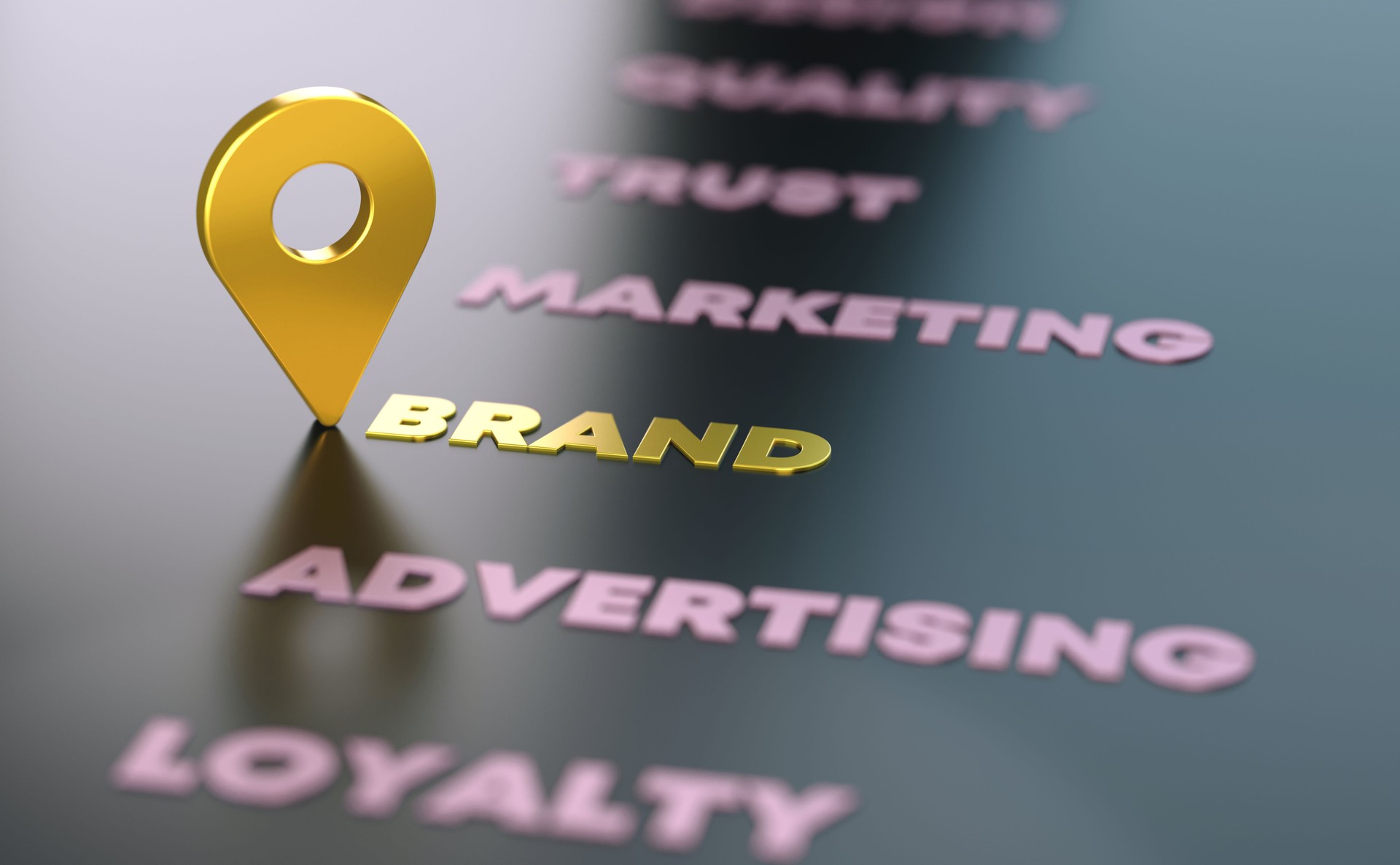 Brand Related Words With Straight Pin